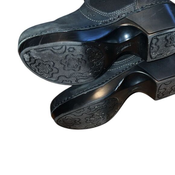 Dansko Chic Black Leather Mid-Calf Boots Size 36 - Picture 6 of 7